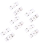 5 Pairs Crampon Traction Ice Cleats With 5 Spikes For Hiking Boot Ice Walking