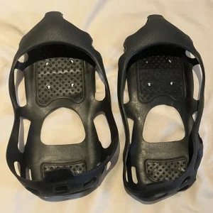 Ice Cleats for Shoes - Silicone Snow Grips with Stainless Steel- 24 Studs (L)